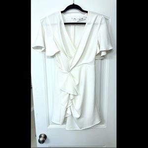 DO+BE White Wrap-Style Dress